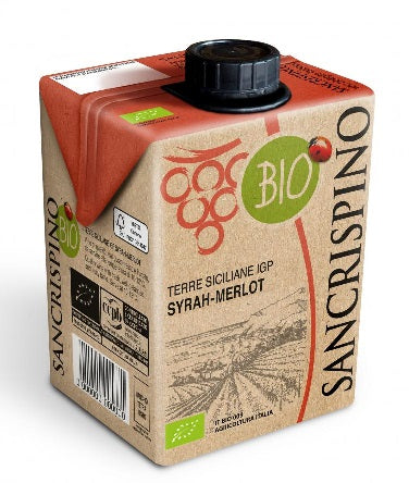 サンクリスピーノ ロッソ IGP オーガニック 500ml ※ケース10本入り※バラ出荷不可(10本の倍数でご注文ください。)