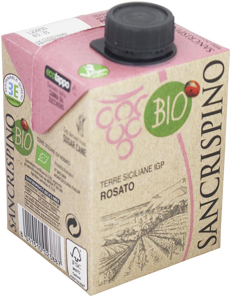 サンクリスピーノ ロザート IGP オーガニック NV 500ml ※ケース10本入り※バラ出荷不可(10本の倍数でご注文ください。)