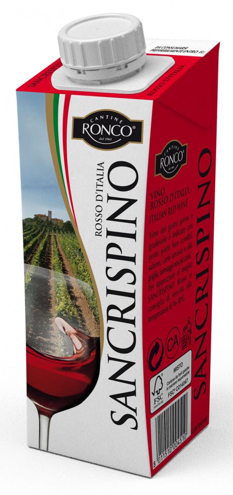 サンクリスピーノ ロッソ  250ml ※ケース24本入り※バラ出荷不可(24本の倍数でご注文ください。)